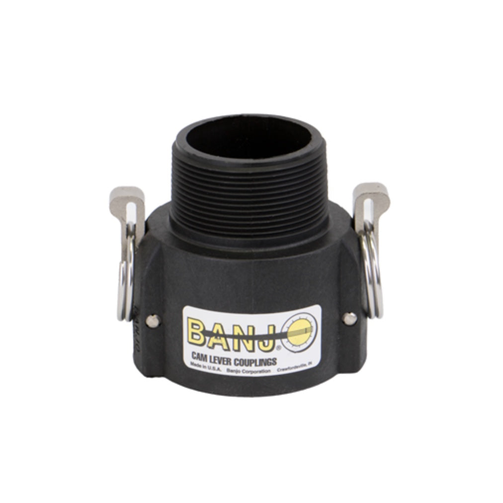 Banjo 2" Female Coupler X 2" Male Thread Poly Cam Lever Coupling