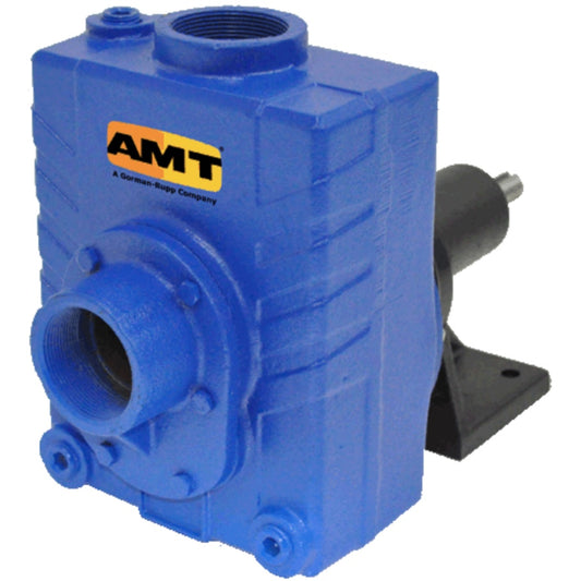 AMT 2760-99 2" Cast Iron Self-Priming Centrifugal Solids Handling Pedestal Pump (Buna-N/SS Seal, 3 HP Min)
