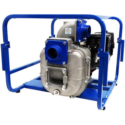 AMT 3HY13HR 3" Aluminum Self-Priming Engine Driven High Pressure Hydroseeding Pump (Honda GX390 Engine, EPDM/Car/Car)