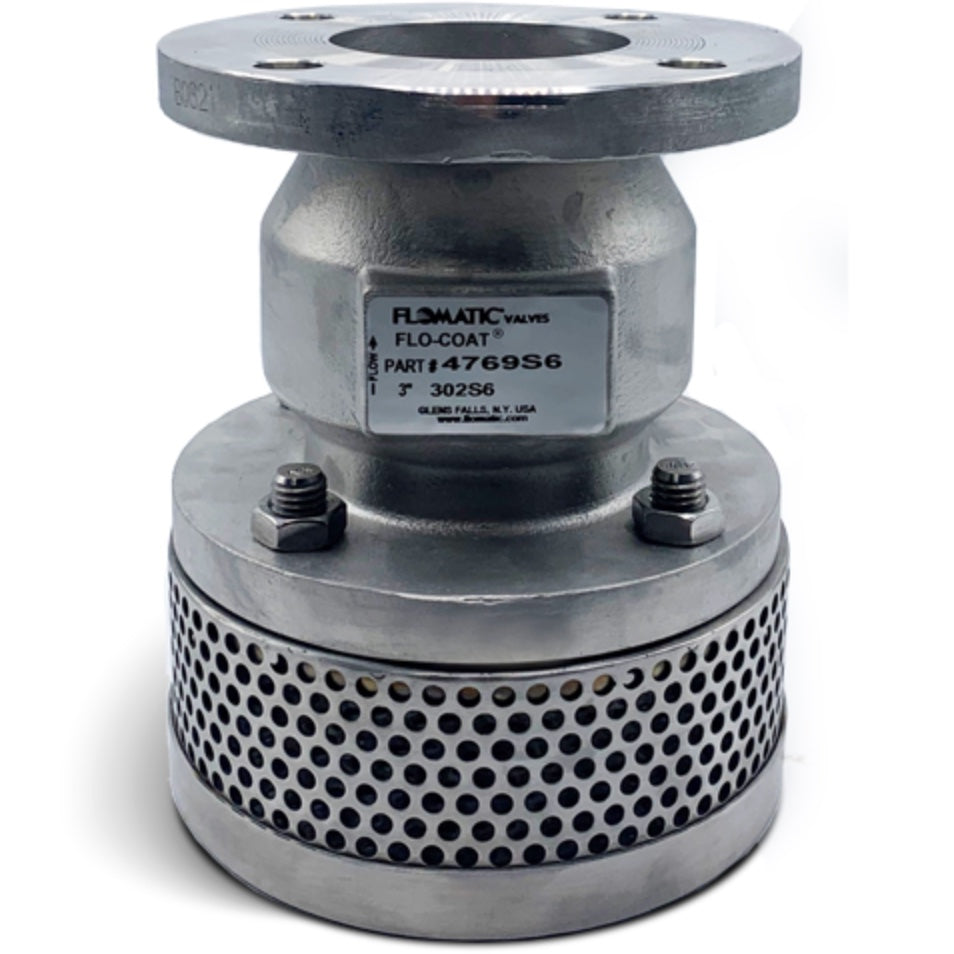 Flomatic 4769S6 3" 316 Stainless Steel Foot Valve 302S6 Series