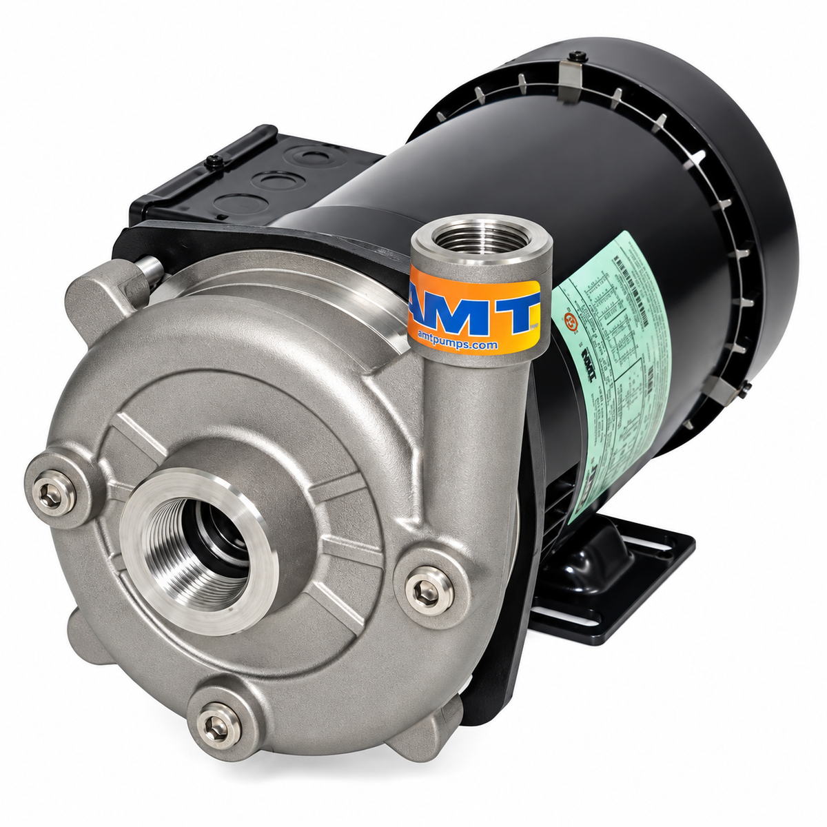 AMT 5030-98 Straight Centrifugal Pump Stainless Steel (3 HP, 208/230V, Single Phase)