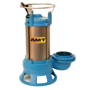 AMT 5766-95 Submersible Shredder Sewage Pump (3 HP, 230V, Three Phase, Cast Iron/SS)
