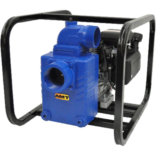 AMT 3391-V5 3" Cast Iron Self-Priming Engine Driven Solids Handling Pump (Honda GX270 Electric Start Engine, Viton® Seal)
