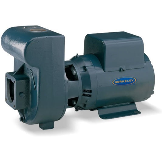 Berkeley S40096 High Head LTH-5 LTH Series Self-Priming Cast Iron Centrifugal Pump (5 HP, Three Phase, 208-230/460V)