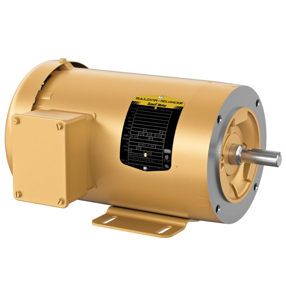 Baldor CEM3554 General Purpose Motor (1.5 HP, Three Phase, 230/460V, 1770 RPM, 60 Hz, 56C, 3524M, TEFC, F1)