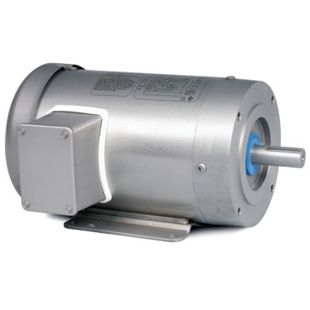 Baldor CESSWDM3546T Stainless Steel Washdown Motor (1 HP, Three Phase, 230/460V, 1770 RPM, 60 Hz, 143TC, 3522M, TEFC)