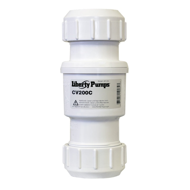 Liberty CV200C Heavy-Duty Compression Fit PVC Check Valve (2")