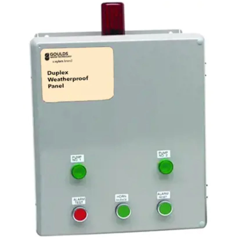 Goulds D32232 CentriPro Duplex Weatherproof Control Panel (Three Phase, 208/230/460/575V, 22-32 Amp Range, NEMA 4X)