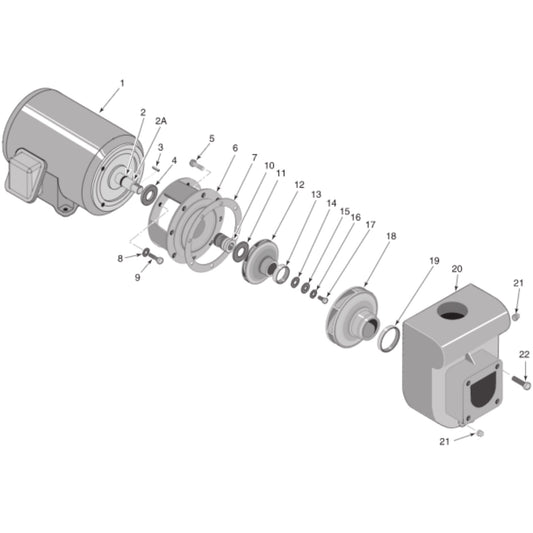 Berkeley S40097 High Head LTH-5 LTH Series Self-Priming Cast Iron Centrifugal Pump (5 HP, Single Phase, 230V)