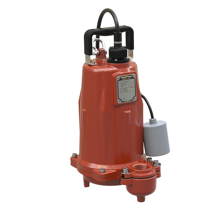 Liberty FL154M-2 Cast Iron FL150-Series Submersible High Head Effluent Pump (1 1/2 HP, Three Phase, 440-480V, Manual, 25' Cord)