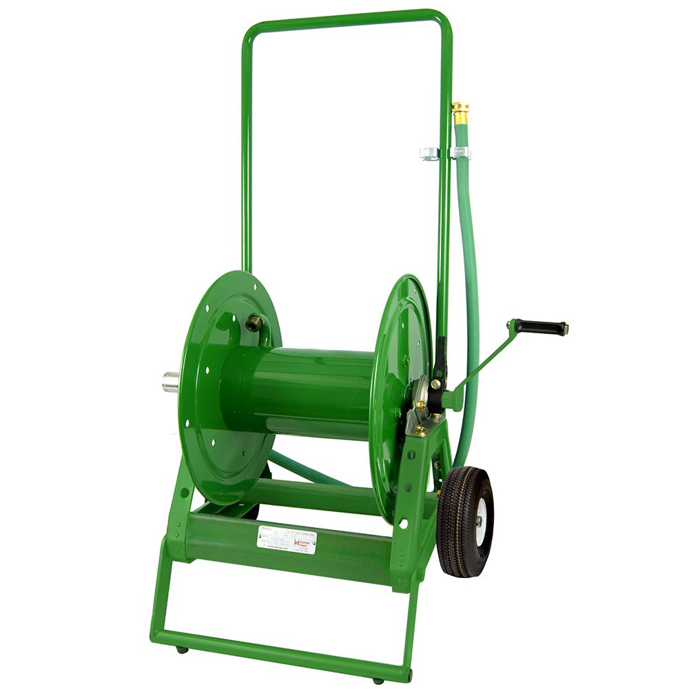 Hannay GH1100 Portable Hose Reel on Wheels (Green, 3000 PSI)
