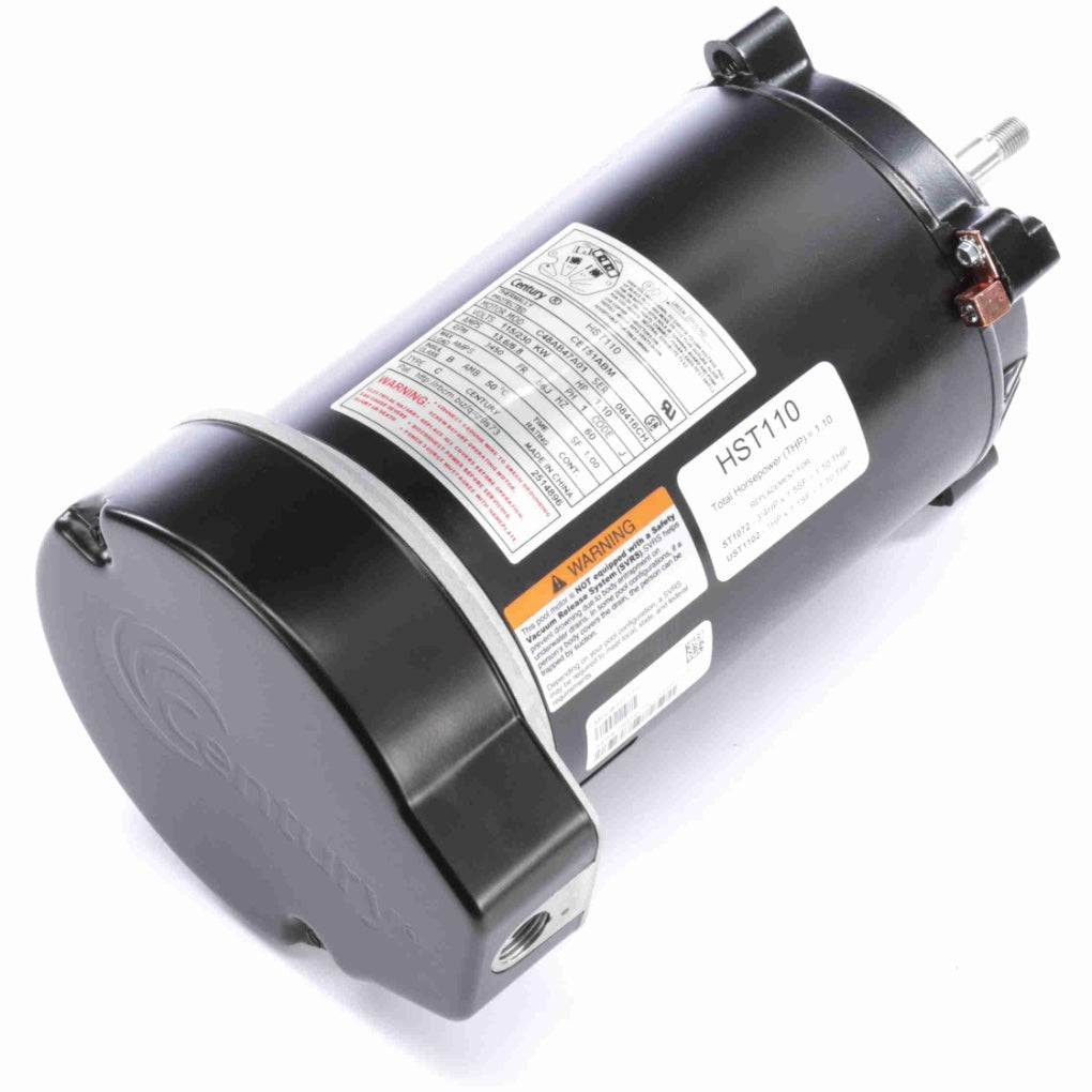 Century Centurion PRO® HST110 1.10 HP Pool Pump Motor (Single Phase, 60 Hz, 115/230V, 3600 RPM, 56J, ODP)