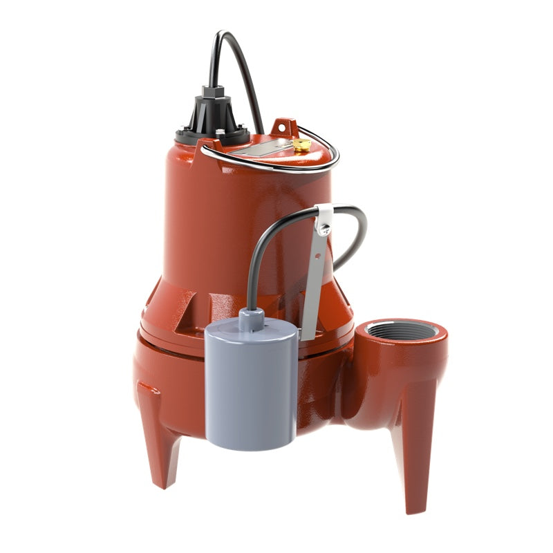 Liberty LE52A-2 LE-Series Cast Iron Submersible Sewage Pump (1/2 HP, Single Phase, 208-230V, Automatic, 25' Cord)