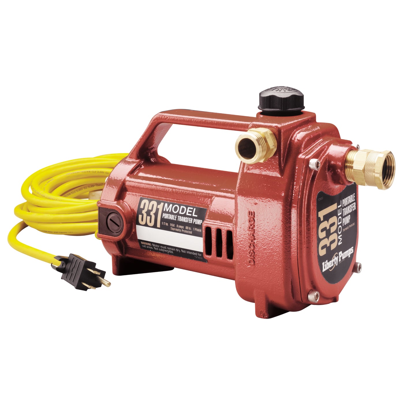 Liberty 331 Heavy-Duty Portable Transfer Pump (1/2 HP, Single Phase, 115V, 20' Cord)