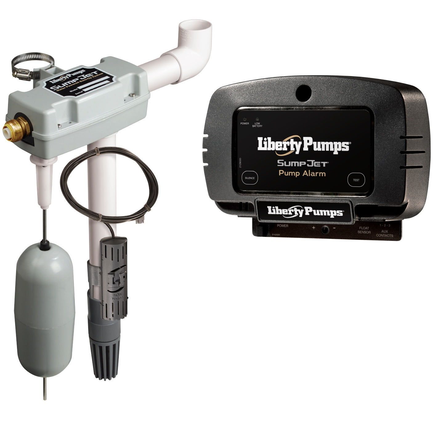 Liberty SJ10A Water Powered Back-Up Sump Pump (Standard Alarm Model)