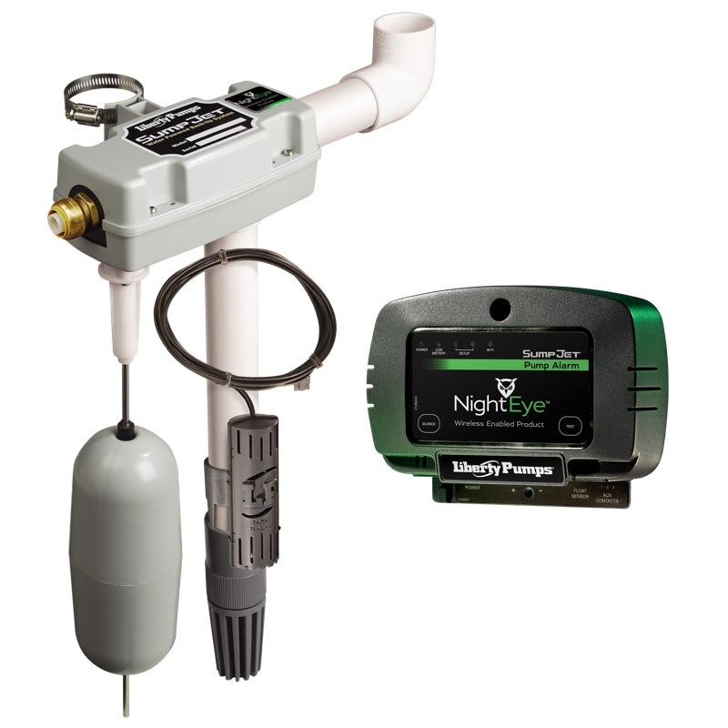 Liberty SJ10A-EYE Water Powered Back-Up Sump Pump (NightEye Alarm Model - Wireless)