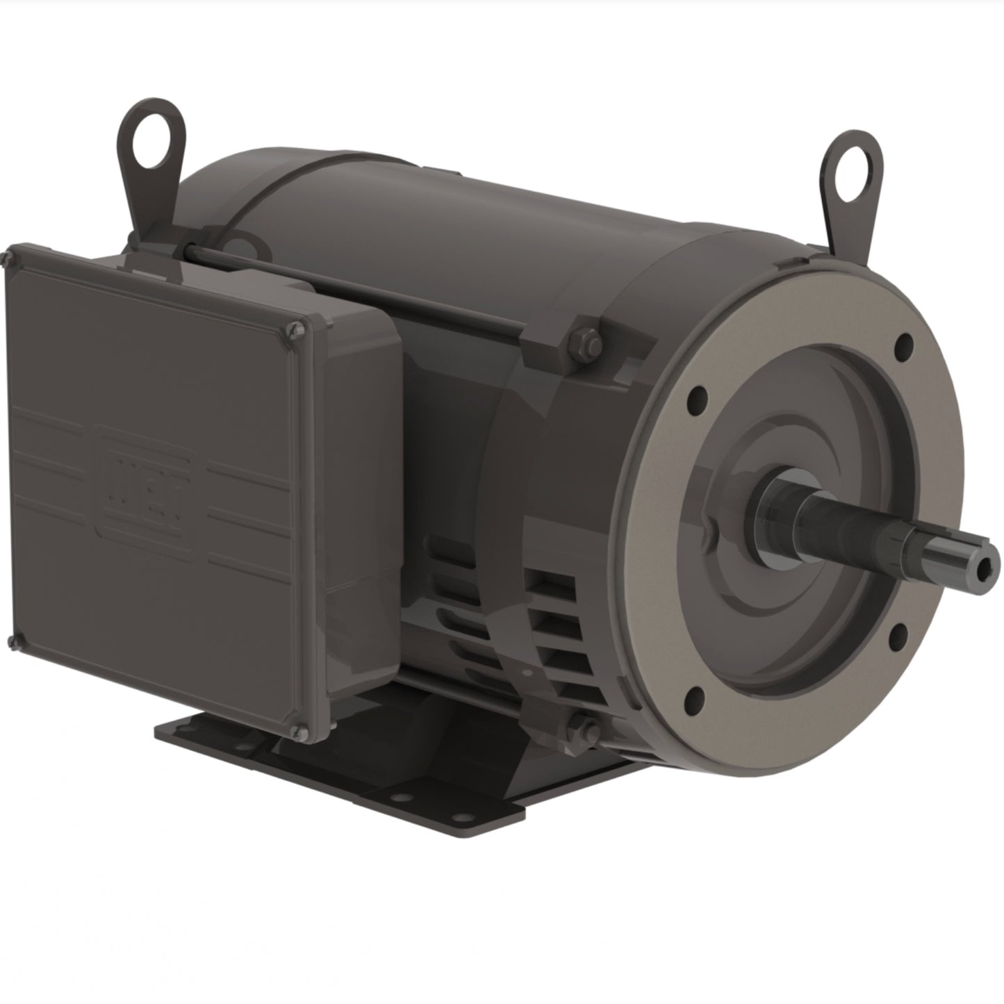 WEG 01036OS1C215JP Electric Motor - Rolled Steel (10 HP, Single Phase, 208-230V, 3600 RPM, 60 Hz, 213/5JP, IC01, ODP, Foot-Mounted)