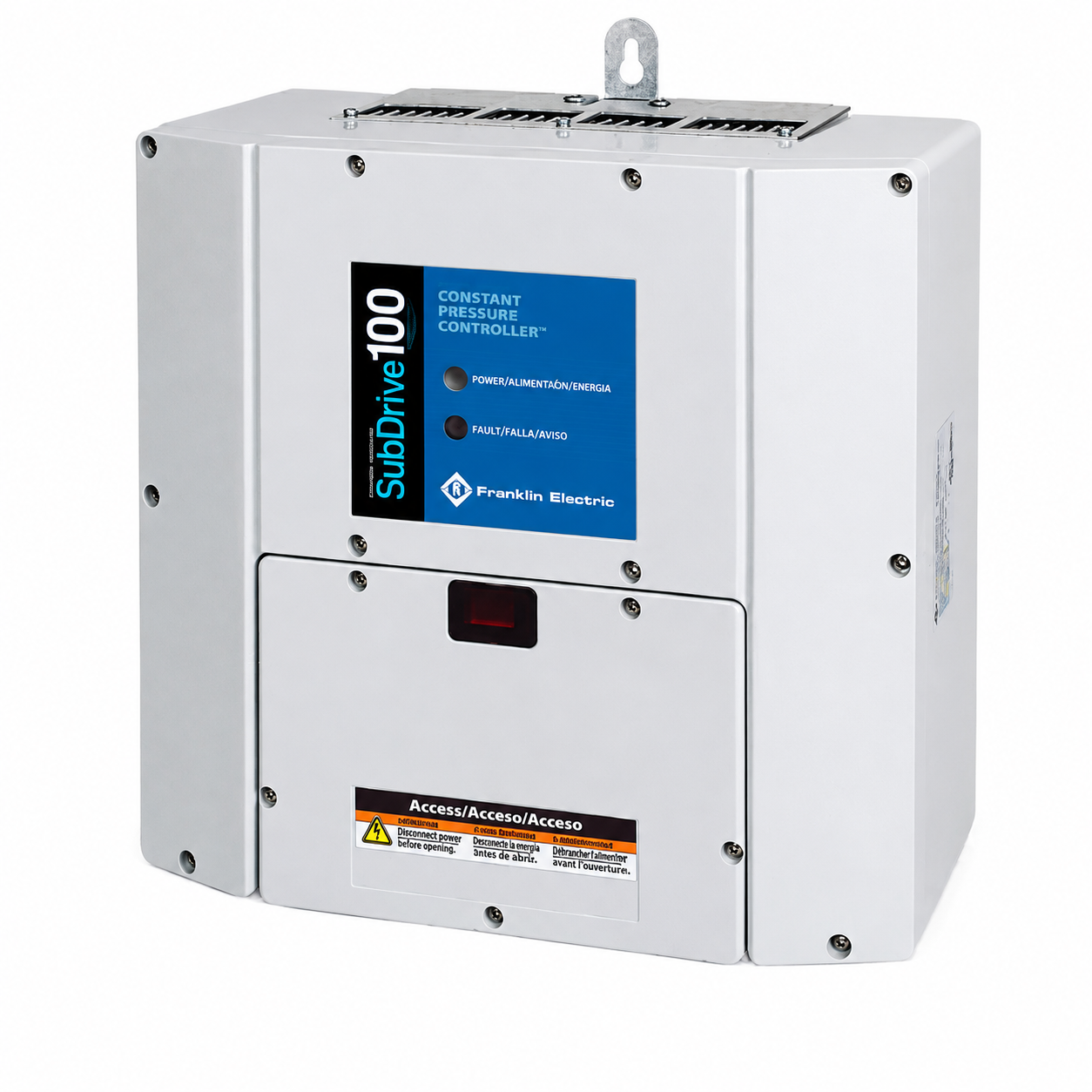 Franklin Electric item 5870204104 – SUBDRIVE 100 N4, NEMA 4 with Pressure Sensor (3 Phase Maximum Motor 2 HP, Maximum Output Current 8.1 A, Maximum Input Power 3800 W)
