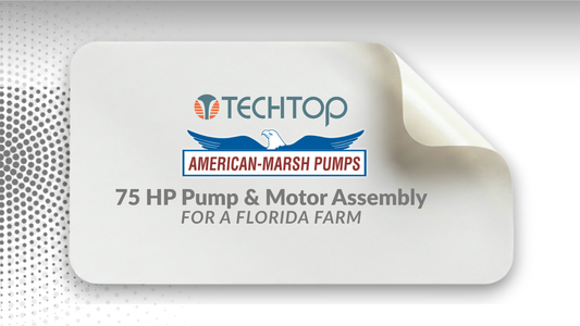 75 HP Techtop motor and American Marsh pump assembly by Dade Pump