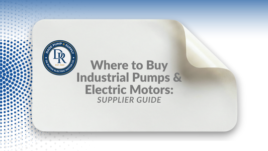Industrial water pumps and electric motors supplied by Dade Pump & Supply in Miami, Florida