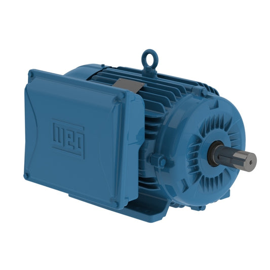 WEG 01018ES1E215T-W22 Electric Motor (10 HP, Single Phase, 208-230/460V, 1800 RPM, 60 Hz, 213/5T, IC411, TEFC, Foot-Mounted)