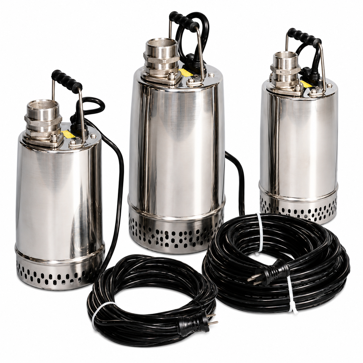 AMT 02X11 Stainless Steel Submersible Utility Pump (1 HP, 2" NPT discharge, 115 V, 50' Lead)