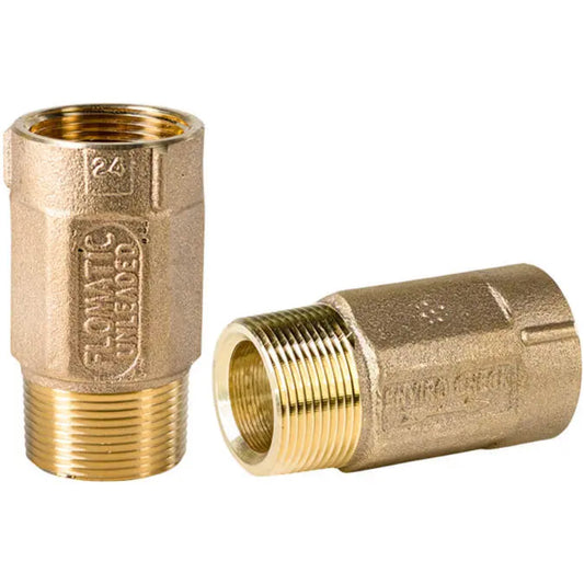 Flomatic 4221LE 1-1/4" M x 1" F 100ME - ENVIRO CHECK® Unleaded Bronze Check Valve