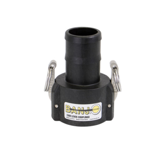 Banjo 2" Female Coupler X 2" Hose Shank Poly Cam Lever Coupling