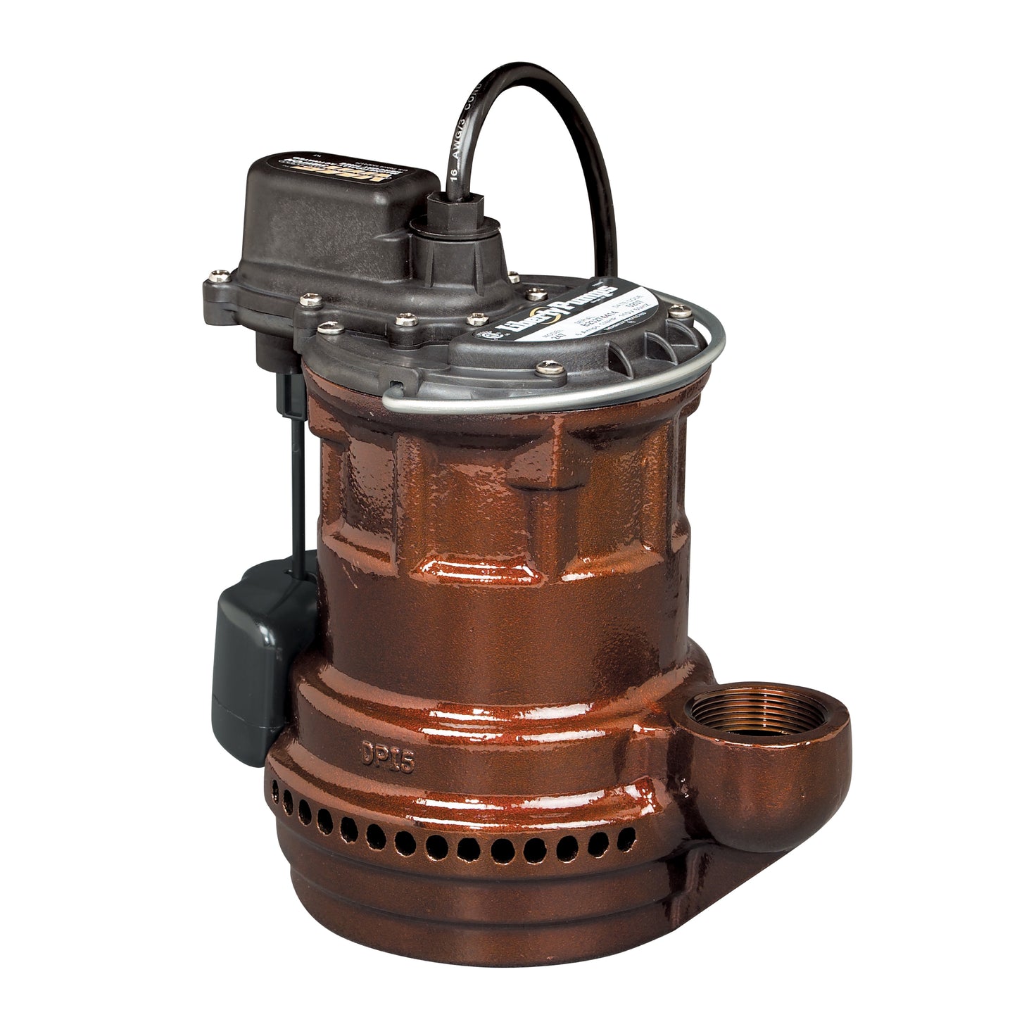 Liberty 240-2 Cast Iron Submersible Sump Pump (1/4 HP, Single Phase, 115V, Manual, 25' Cord)