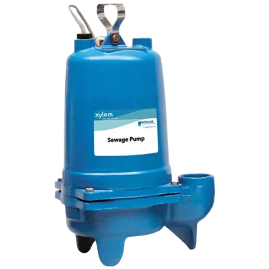 Goulds WS0534B 3886 WS Series Sewage Pump (1/2 HP, Three Phase, 460V, 1750 RPM)
