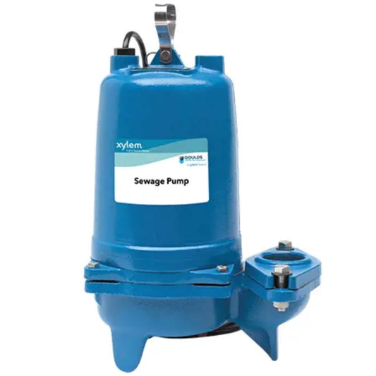 Goulds WS2034BHF 3887 WS_BHF Series Sewage Pump (2 HP, Three Phase, 460V, 3500 RPM)