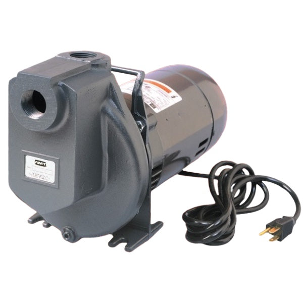 AMT 4292-96 1" Aluminum Self-Priming Utility Pump (1/2 HP, Single Phase, 115V, ODP, Buna-N/SS Seal)