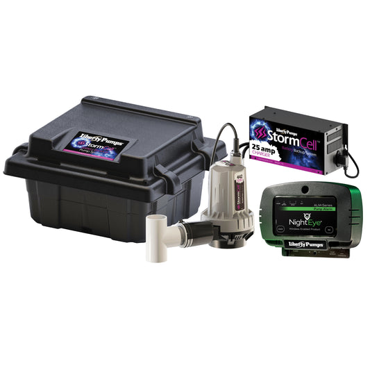 Liberty 442-25A-EYE Battery Back-Up Pump StormCell® 442-Series - NightEye Alarm (25 Amp, Dual Battery)