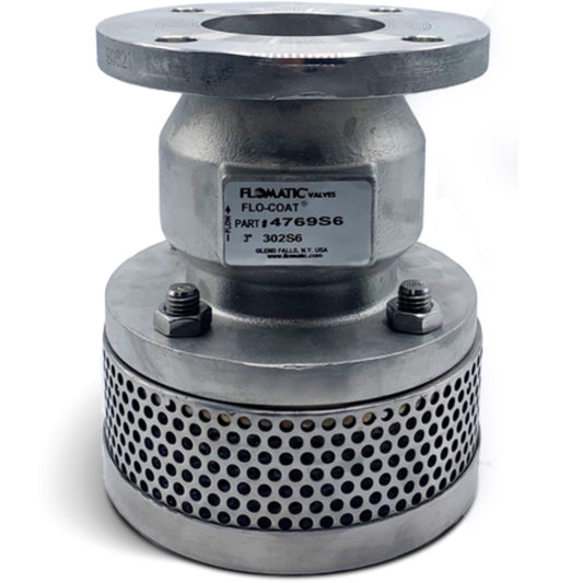 Flomatic 5416S6 12" 316 Stainless Steel Foot Valve 302S6 Series
