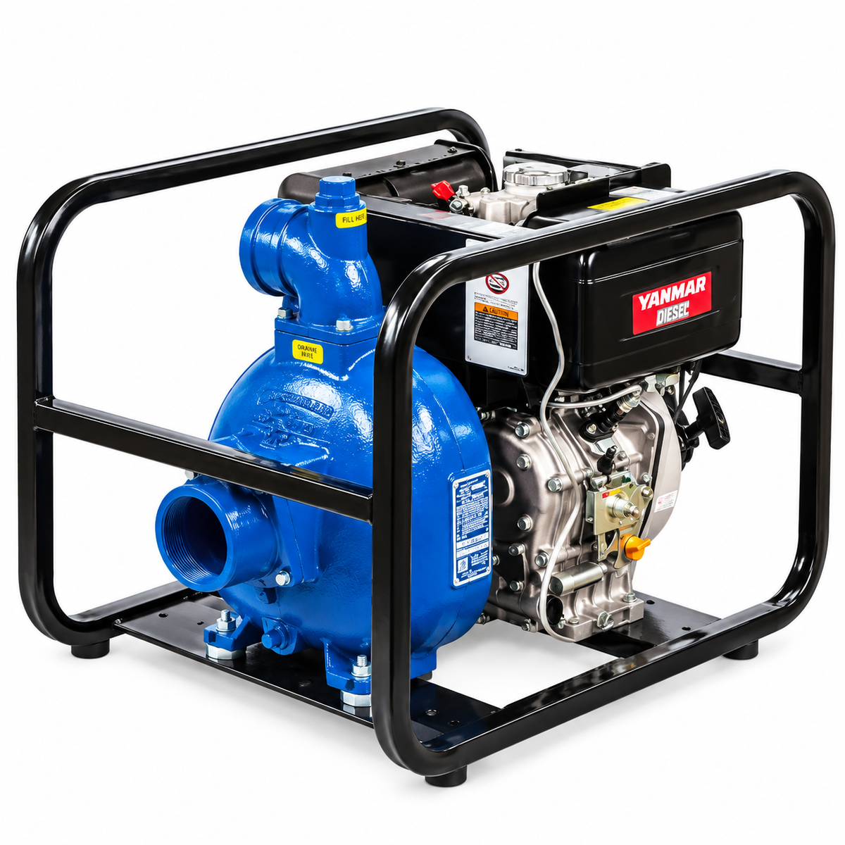 AMT 82D1-L70W FT4-X (6.5 HP, Shield-A-Spark 2" Self-Priming Flammable Liquid Transfer Pump, Yanmar L70W Diesel Engine)