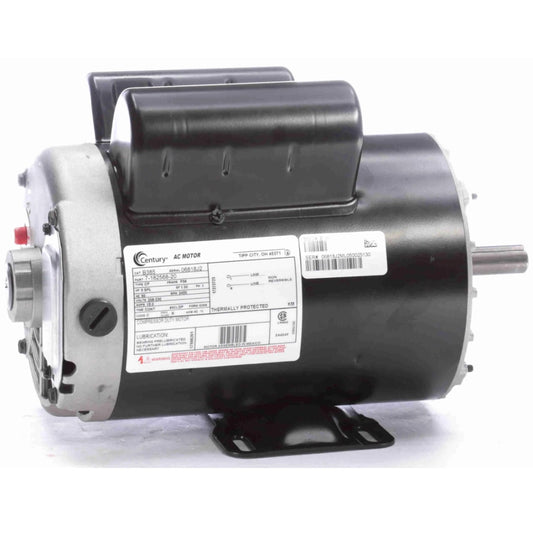 Century B385 5 HP Air Compressor Motor (Single Phase, 60 Hz, 208-230V, 3600 RPM, P56, DP) ** Clearance **