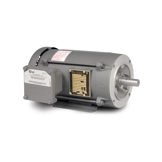 Baldor CEM7075T General Purpose Motor (3 HP, Three Phase, 230V/460V, 3450RPM, 60 Hz, 145TC, 3532M, XPFC, F1)