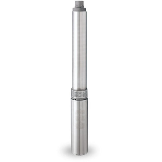 Berkeley B15P4MS15221-02 MS Series Stainless Steel 4" Submersible Pump (1-1/2 HP, Single Phase, 230V, 12 Stage, 2-Wire, 15 GPM)