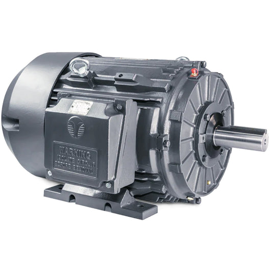 Techtop 5 HP GR3-CI-TF-184T-4-B-D-5 Cast Iron Premium Efficiency Electric Motor (5 HP, Three Phase, 230/460V, 1800 RPM, 184T, TEFC)