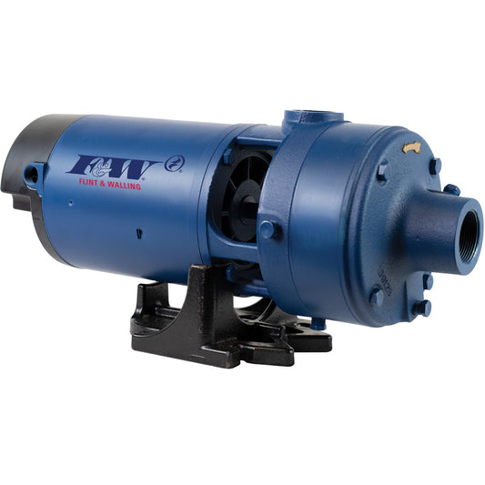 Flint & Walling CJ101B101AB Multi-Stage Centrifugal Pump (1 HP, Single Phase, 115/230V, 2 Stage, Low Lead Brass Impeller, ODP)