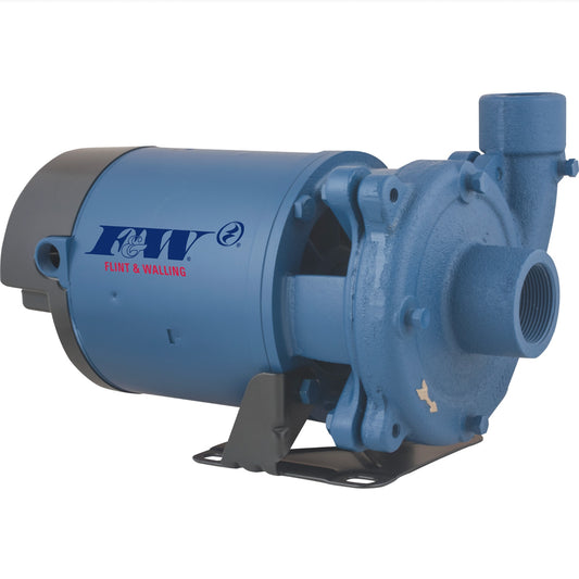 Flint & Walling CJ103203T Multi-Stage Centrifugal Pump (2 HP, Three Phase, 208-230/460V, Low Lead Brass Impeller, TEFC)