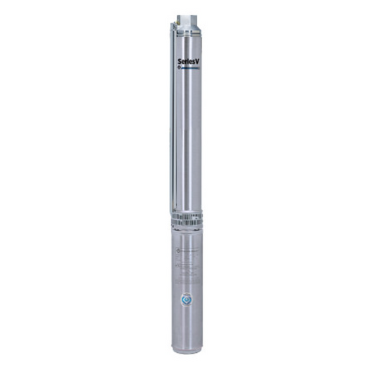 Franklin Electric 95421010 Model 10FV05S4-2W230 FPS Series V Stainless Steel 4" Submersible Well Pump (1/2 HP, Single Phase, 230V, 6 Stage, 2-Wire, 10 GPM)