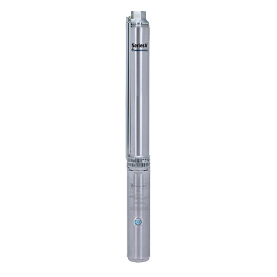 Franklin Electric 95421015 Model 10FV07S4-2W230 FPS Series V Stainless Steel 4" Submersible Well Pump (3/4 HP, Single Phase, 230V, 8 Stage, 2-Wire, 10 GPM)