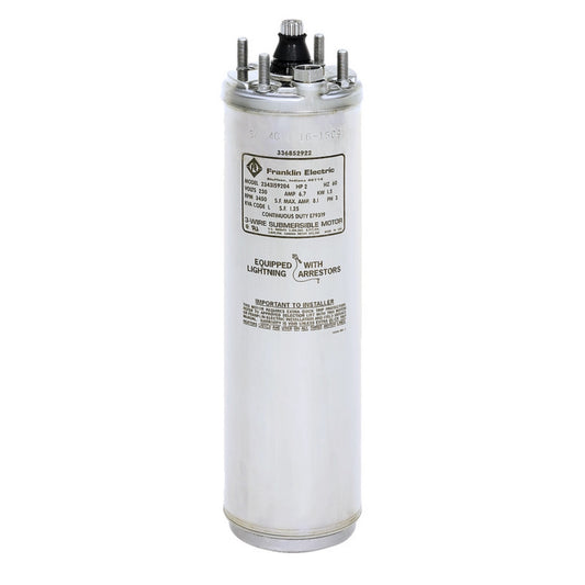 Franklin Electric 2343250610GS - 4" Encapsulated Submersible Motor - Series 600M Type (2 HP, Three Phase, 380V / 460V, 50/60Hz, 3 Wire)