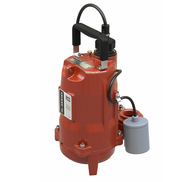 Liberty FL52A-3 Cast Iron FL50-Series Submersible Mid Range Effluent Pump (1/2 HP, Single Phase, 208-230V, Automatic, 35' Cord)