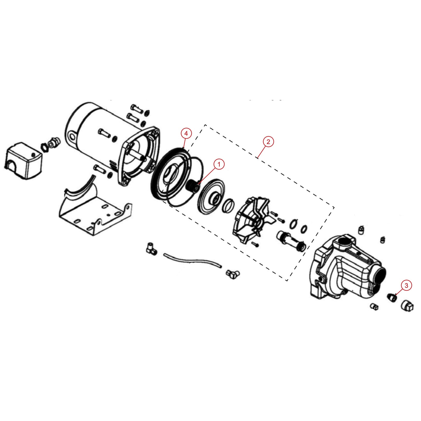 Franklin Electric 91180005 Model FVJ05CI VersaJet Series Cast Iron Shallow Well Jet Pump (1/2 HP, Single Phase, 115/230V, ODP)