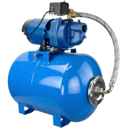 Flint & Walling EK07SAT44H EK Shallow Well Jet Pump Tank Mounted System (3/4 HP, Single Phase, 115/230V, 14 Gallon Tank)