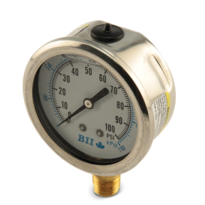 Flomatic 2-PG25-100G Pressure Gauge 0–100 PSI