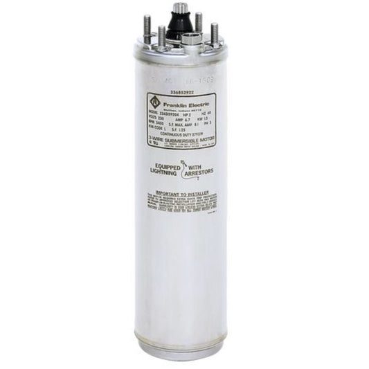 Franklin Electric 2247038602G - 4" Submersible Motor - Sand Fighter (5 HP, Single Phase, 230V, 3 Wire) ** Clearance **