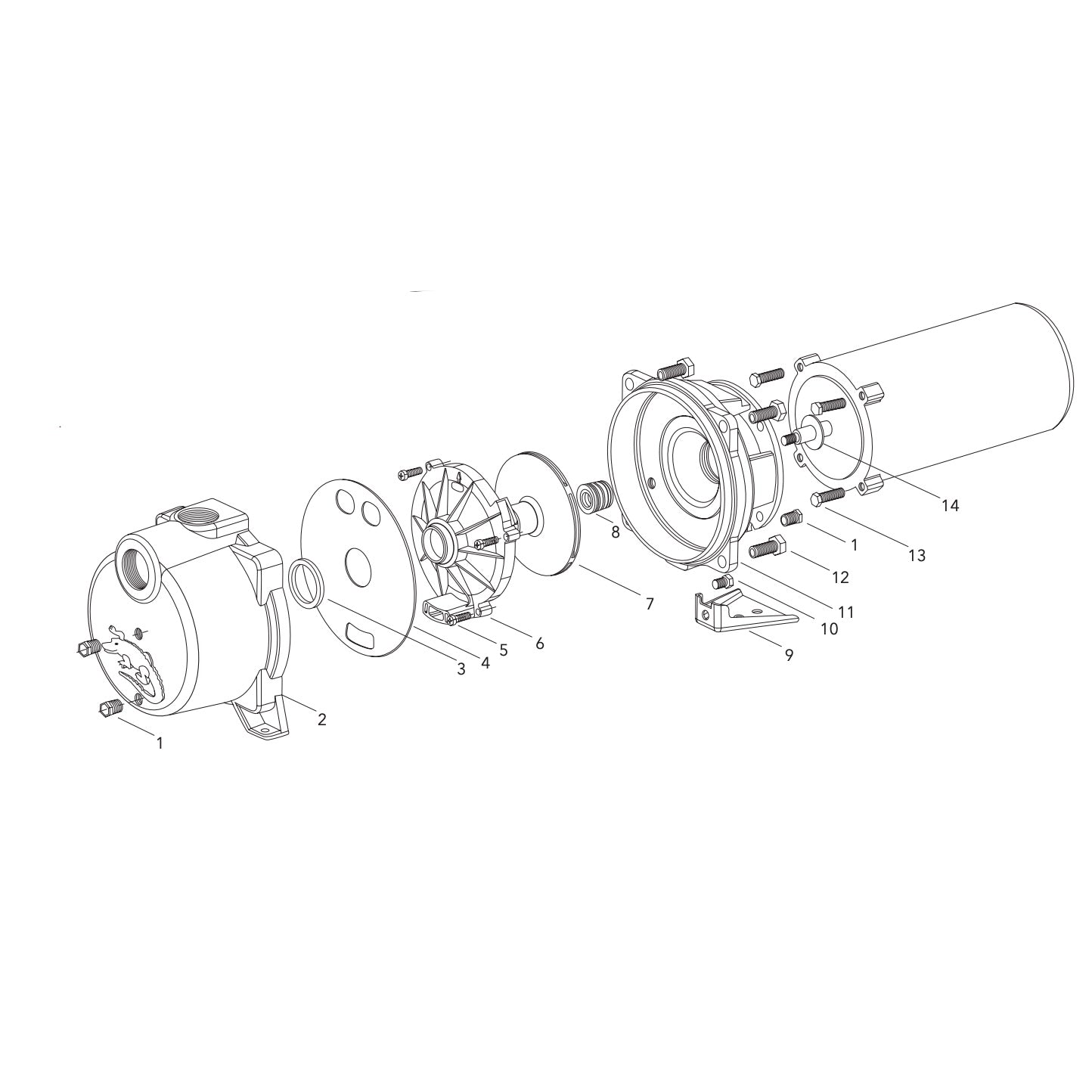 Goulds GT15 IRRI-GATOR Self Priming Centrifugal Pump (1-1/2 HP